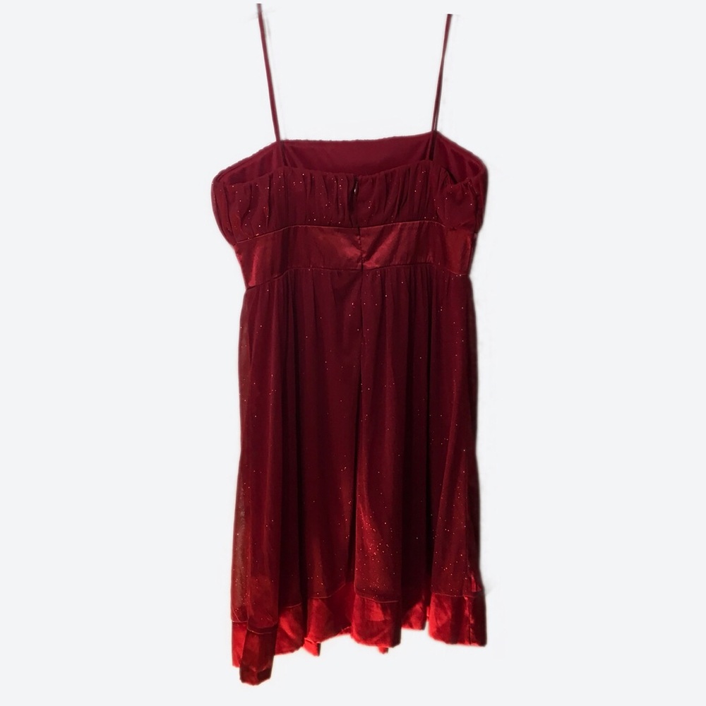 CityTriangles Red Sparkly Semi Formal Dress Size 7 - Picture 3 of 8